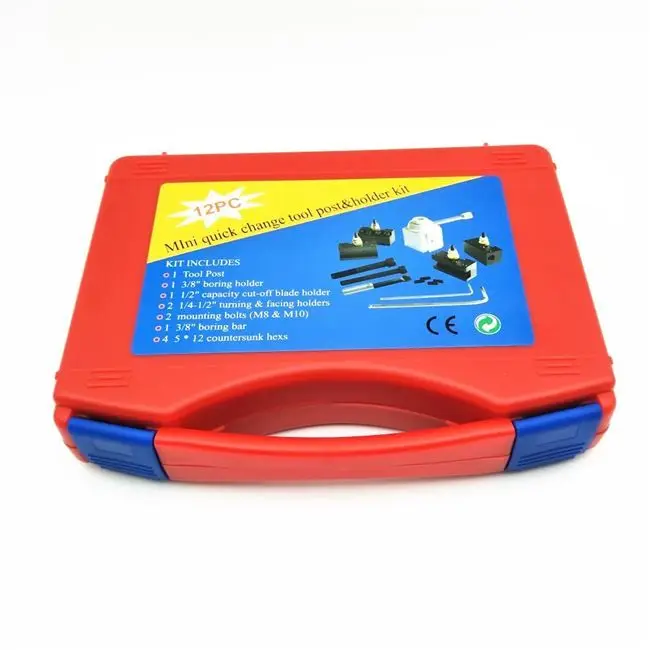 

Mini CNC Lathe Tool Holder Quick Change Tool Post Cutter Holder Screw Kit Set Boring Bar Turning Facing Holder Wrench