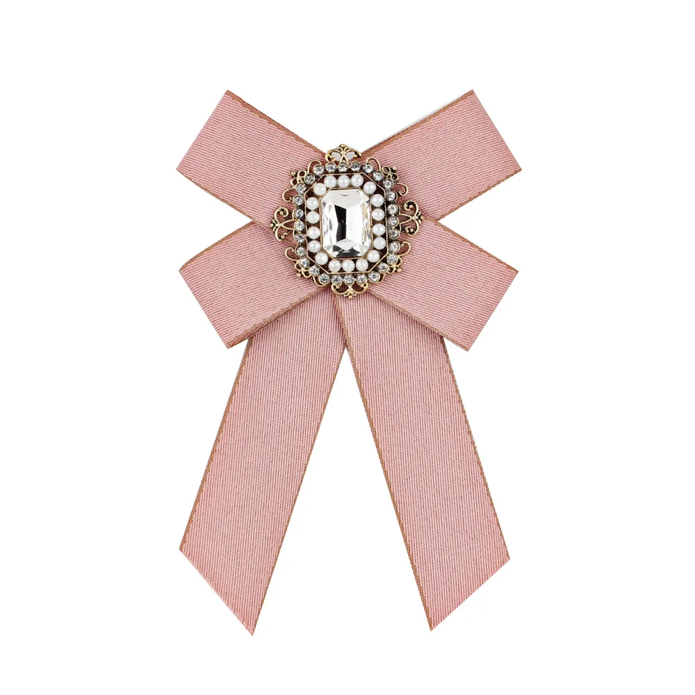 

Fashion Bow Brooch Tie Temperament Women Set Auger Corsage Popular Adorn Article