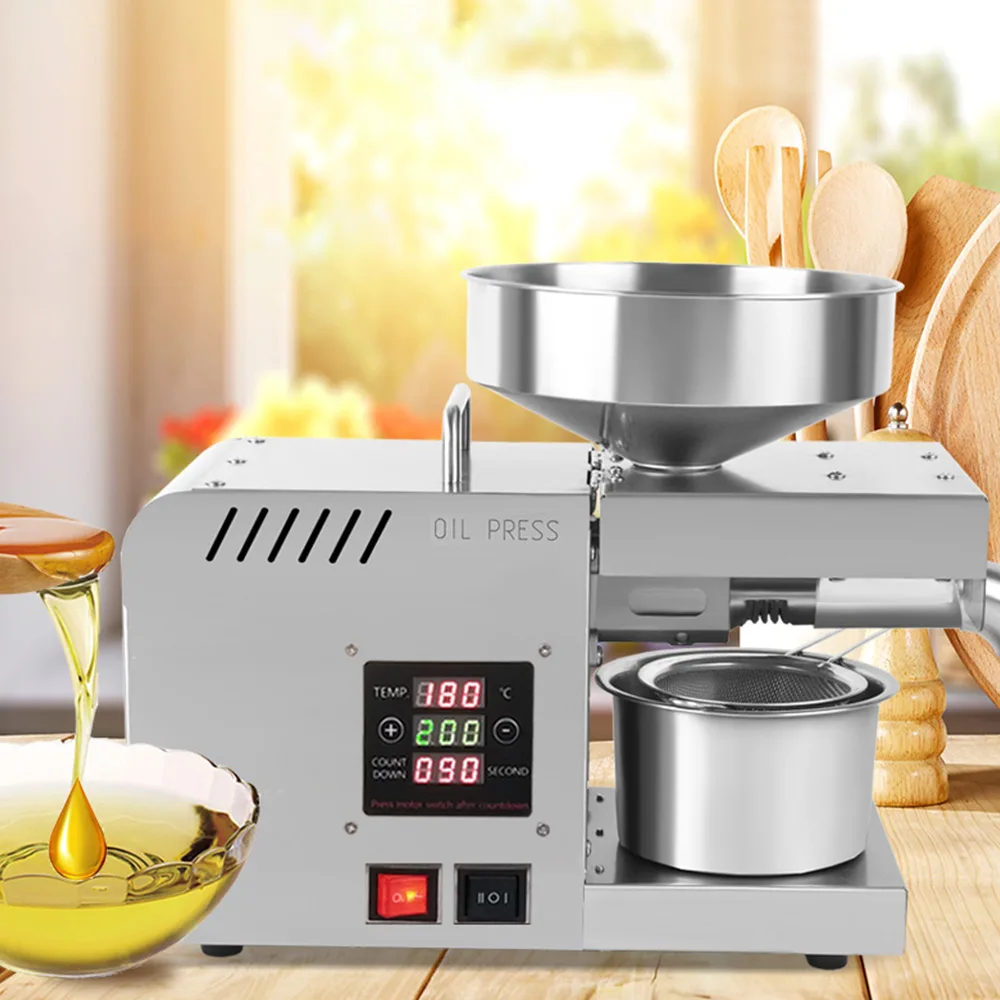 Умный Масляный Пресс бытовой Электрический из нержавеющей стали маленький