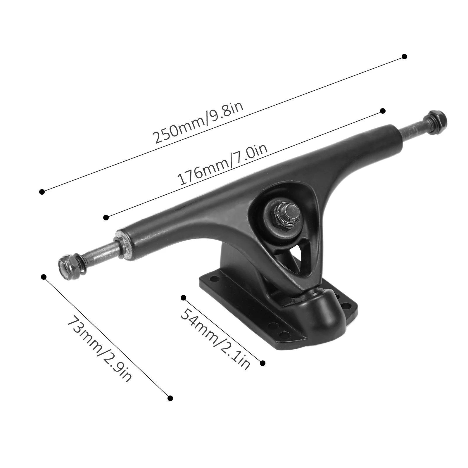

2Pcs Skateboard Trucks with Washers Aluminium Alloy Skate Board Bridge Bracket for Skateboard 4 Wheel Longboard