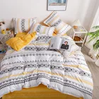 Простой стильный домашний текстиль шлифовальные Стёганое одеяло крышка мягкая и приятная на ощупь ткань; Свободный четырех частей постельных принадлежностей одеяла постельные принадлежности