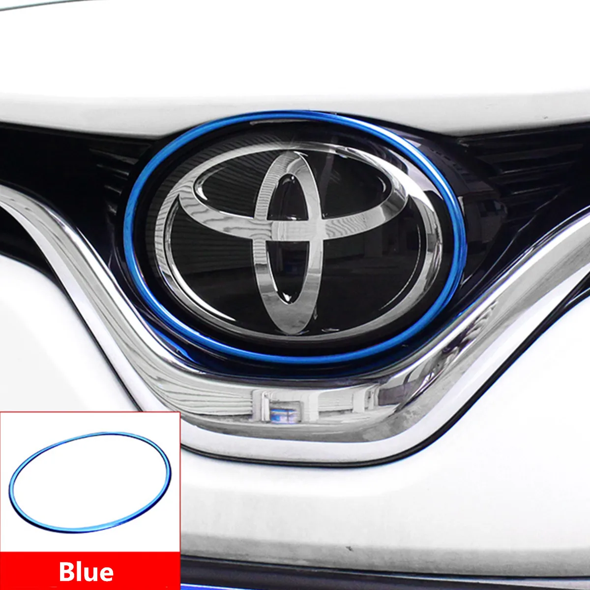 Украшение для переднего логотипа кольцо Toyota Camry 2018 2019 8th XV70