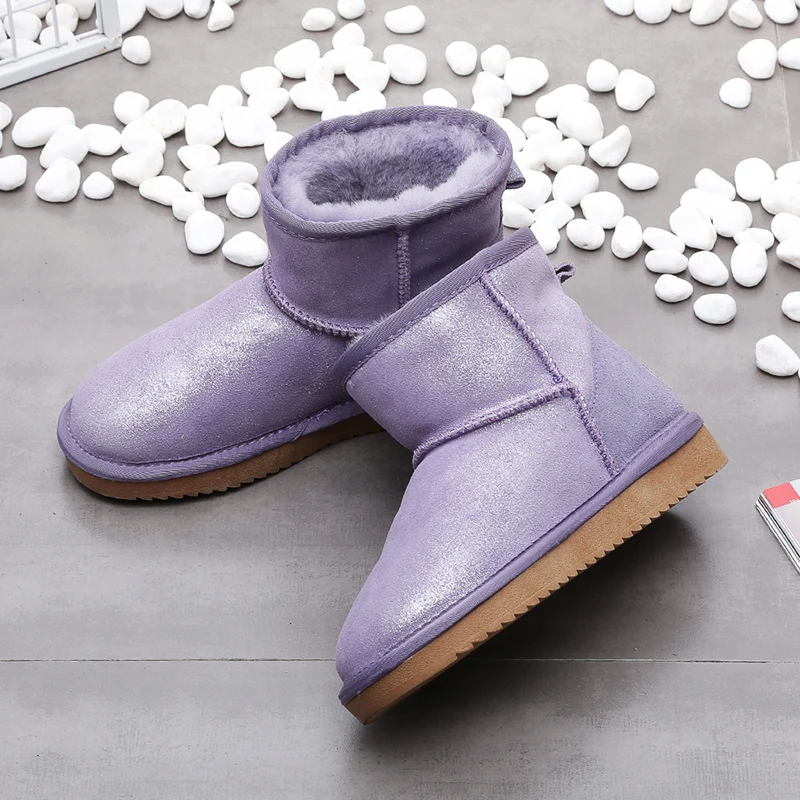 MYLRINA/зимние сапоги из 100% натуральной воловьей кожи Теплые женские Классические