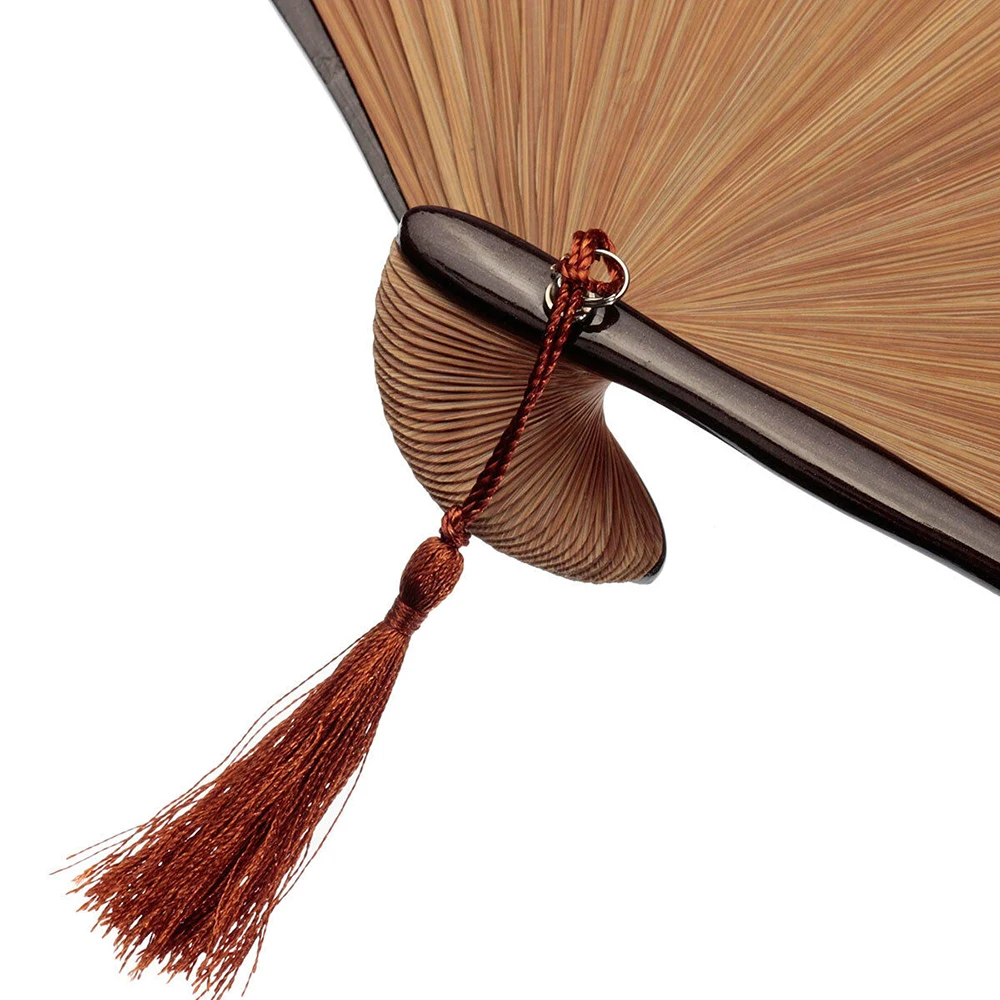 Черно коричневый кошачий узор высококачественный резной женский складной веер