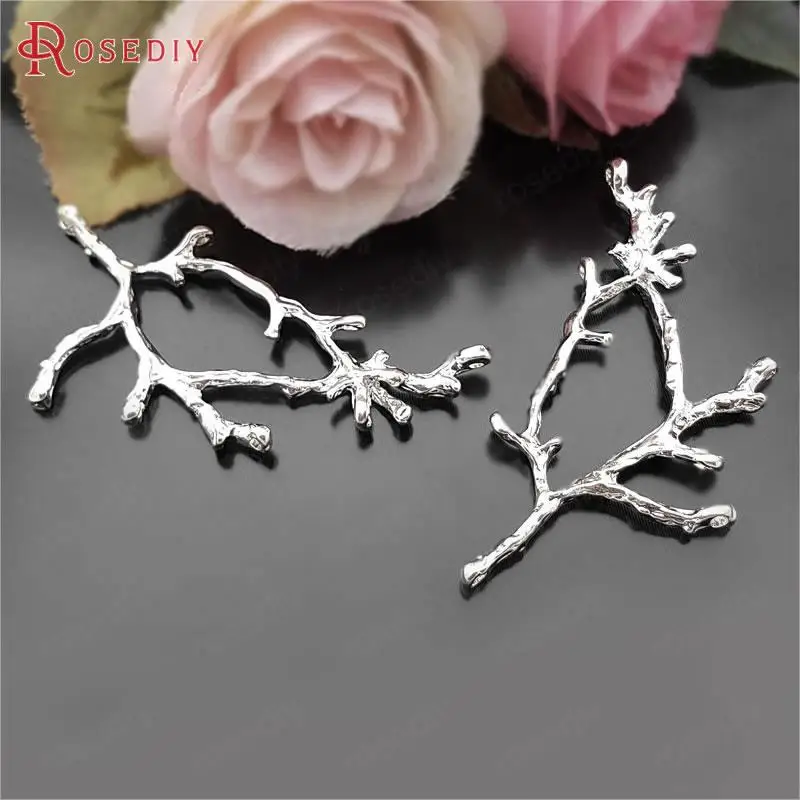 10PCS 52x30MM Antique Bronze or Silver Zinc Alloy Tree Branch Jewelry Making Supplies Diy Findings Accessories | Украшения и