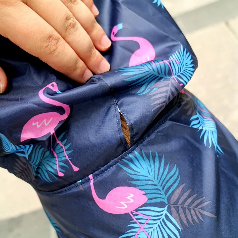 Дождевик для больших собак с принтом водонепроницаемая одежда