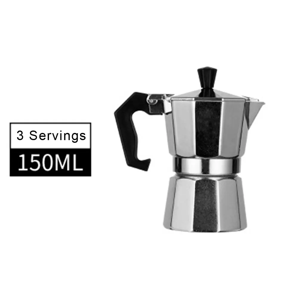 

Aluminum Mocha Coffee Pot Rapid Stovetop Coffee Brewer Stovetop Espresso Maker Moka Pot