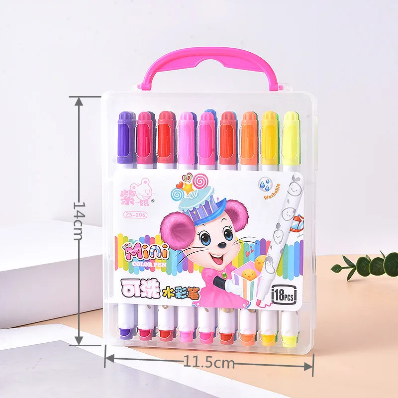 

Washable Watercolor Art Markers Soft Brush Tips Maker Pens For Drawing Water-Based Colored Pen Graffiti Manga Art Supplies