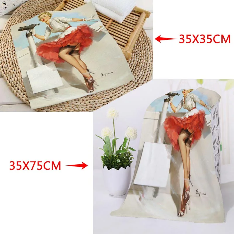 Квадратное полотенце с принтом на заказ абсорбирующее быстросохнущее из