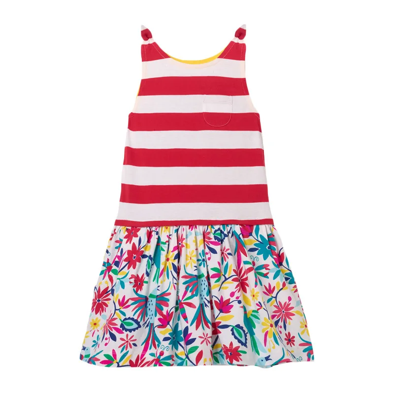 S0682 Thin Summer Little maven/вельветовый сарафан с оборками для маленьких девочек от 18 месяцев до 7 лет осеннее нарядное элегантное платье-комбинация для маленьких девочек осенняя одежда - Цвет: S0682 Thin Summer