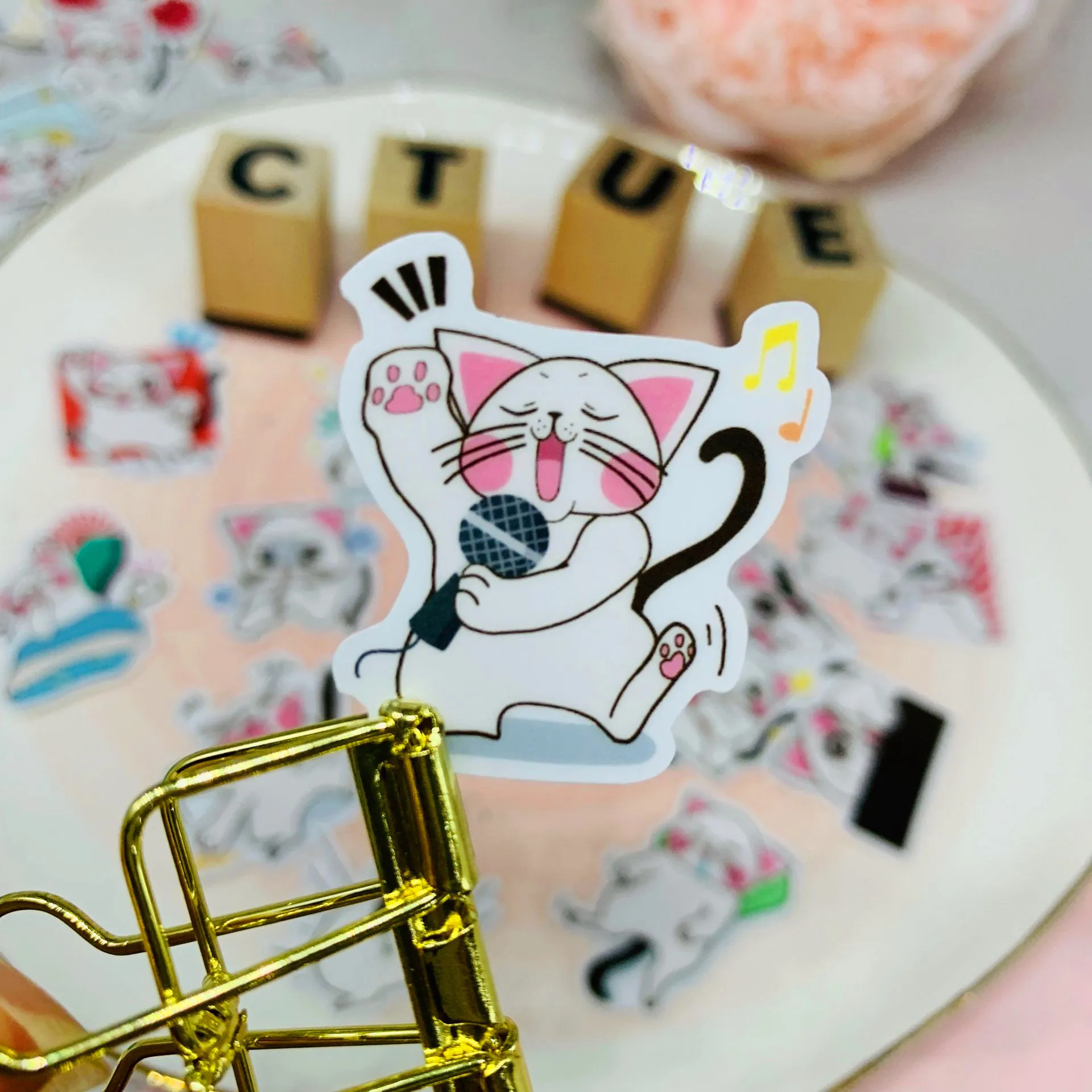 40 pcs Cute cat for kid homemade book stickers on laptop / decorative scrapbooking/DIY stikcer/diy sticker | Дом и сад
