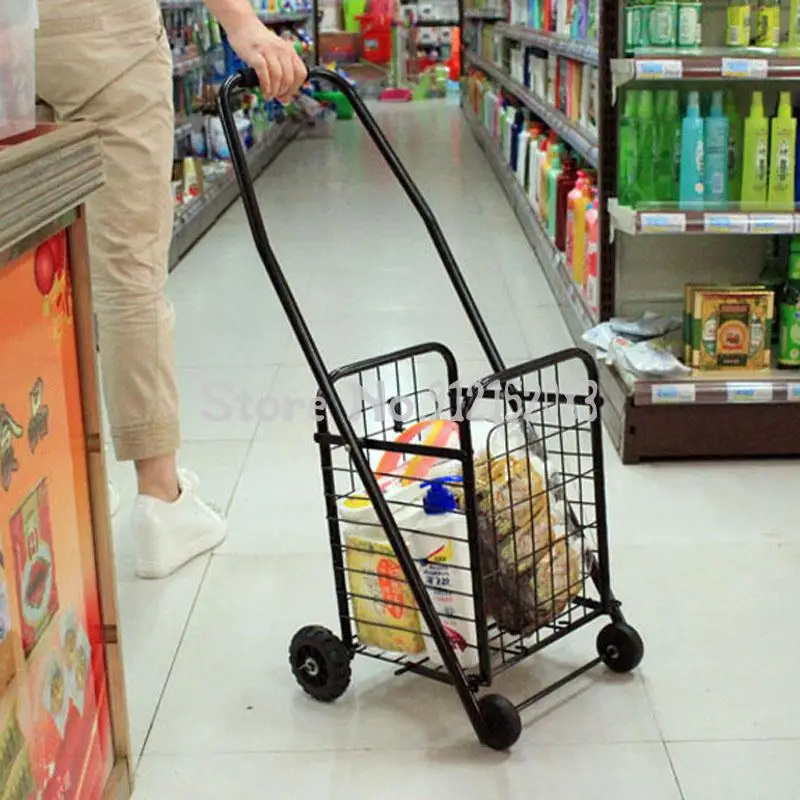 Складная корзина для лестницы тележка продуктов пожилых людей небольшой прицеп