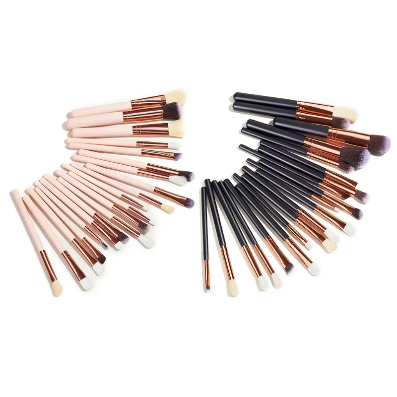 

20pcs Professional Makeup Brush Set for Face Foundation Contour Eyeshadow Eyebrows Cosmetic Tools for Women Girls