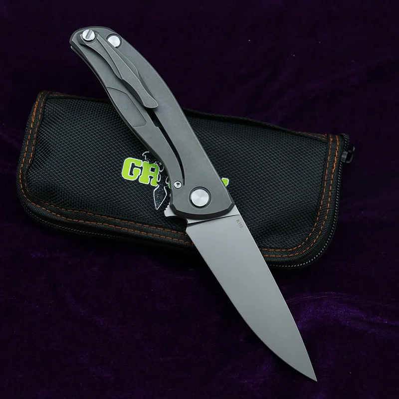 Складной нож Green thorn Flipper карманный складной клинок из стали 95 k110 с титановой