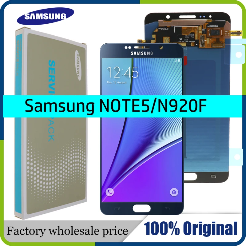 5,7 '' ЖК-дисплей для SAMSUNG Galaxy Note 5 Дисплей сенсорный ЖК-экран для SAMSUNG Note 5 Note5 N920A N9200 SM-N920 N920C