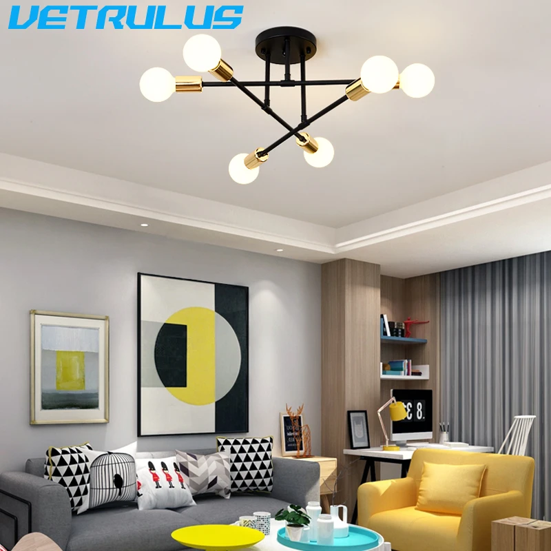 

Modern Creative Lighting Warm And Romantic Golden Bedroom Modern Minimalist Personality Living Room Dining Room Ceiling Lamps