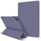 Чехол для iPad Pro 11 2020, умный чехол с держателем для карандашей, магнитная складная подставка, мягкая задняя крышка из ТПУ для iPad Pro 11 2020, чехол, чехол