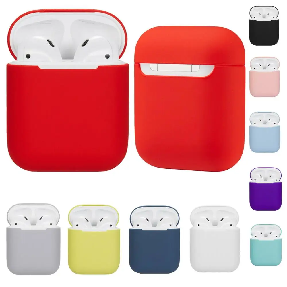 Мягкий силиконовый чехол накладка для Apple Airpods аксессуары зарядки|Сумки и чехлы