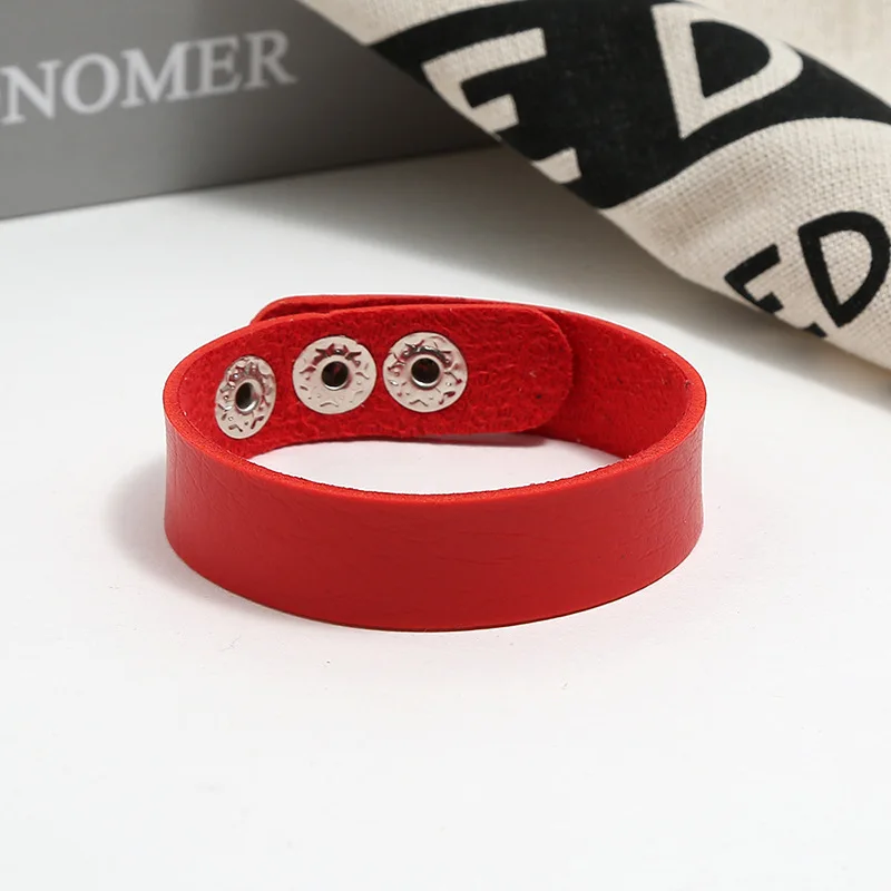 Браслеты из ПУ кожи для женщин и мужчин ширина 1 6 см | Украшения аксессуары