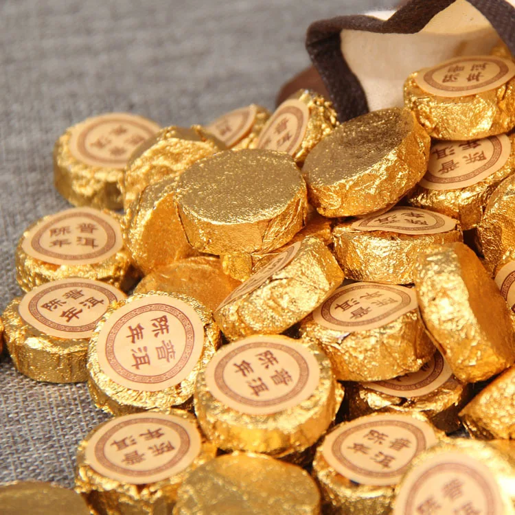 2003 летний сладкий маленький чай пуэр золотой бутон созревший Чай 500 г