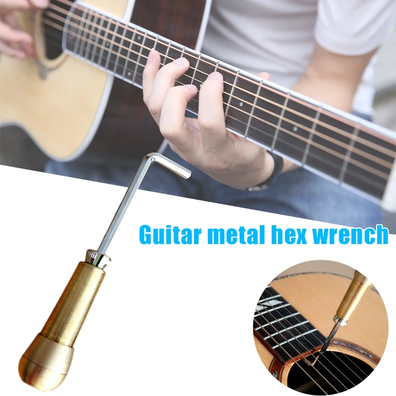 

Hot Metal Hexagonal Wrench 4mm Specification Folk Adjust Wrench for Acoustic Guitar DO2