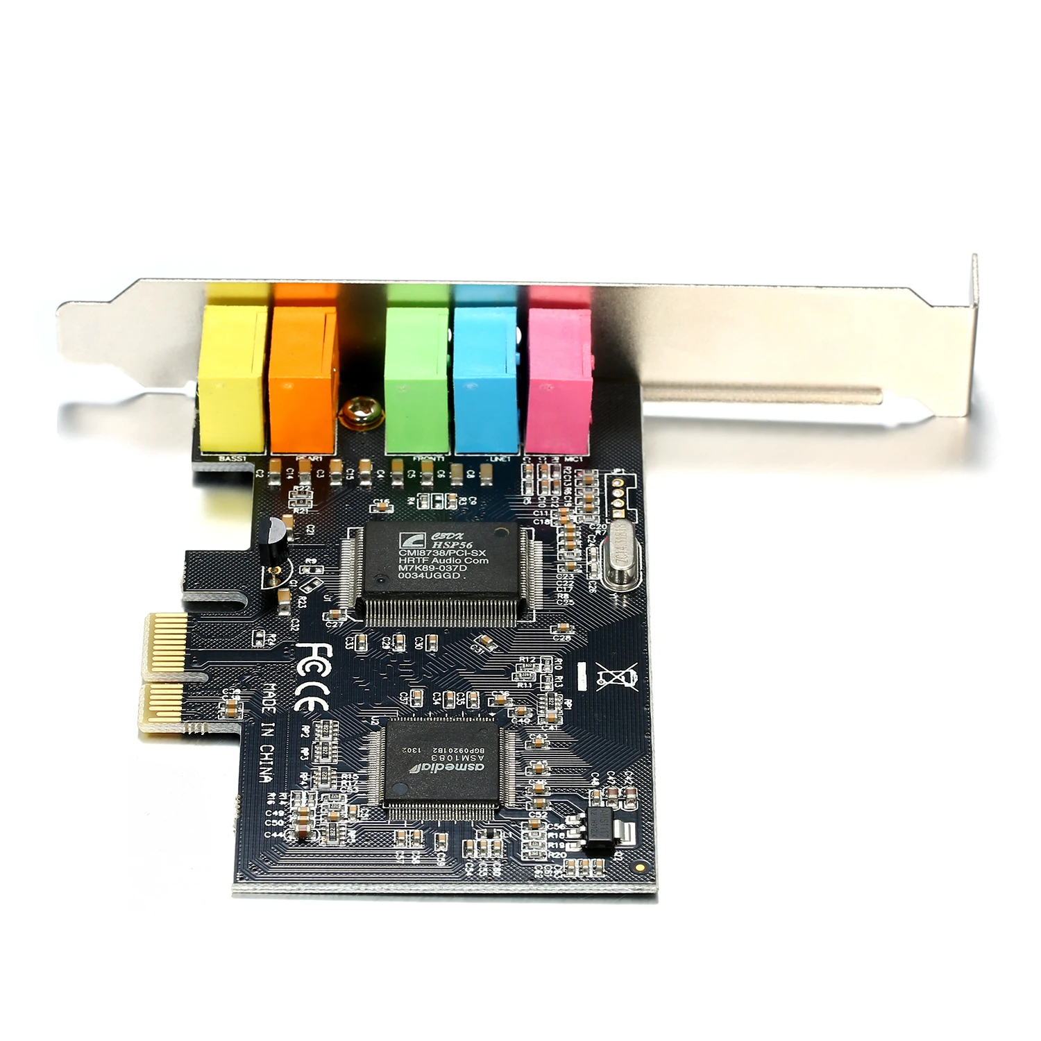 Новый PCI Express x1 E 5.1ch CMI8738 чипсет аудио цифровая звуковая карта с/без
