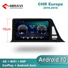 9 ''DSP Android 10 TOYOTA CHR 201620172018 Европа 4G SIM автомобильное радио мультимедиа GPS навигация Навигатор Авто стерео WIFI MP5