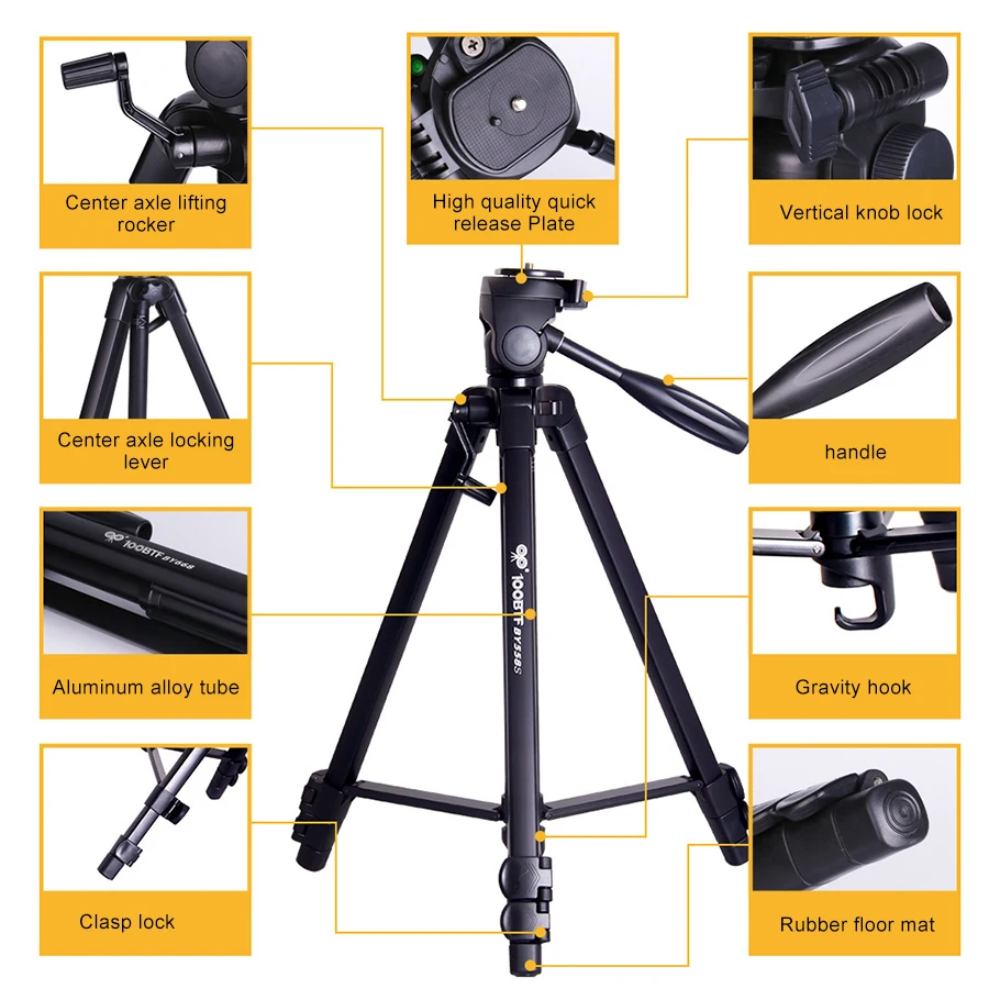 Профессиональный Трипод для камеры 1 3 м из алюминиевого сплава подставка Canon Sony