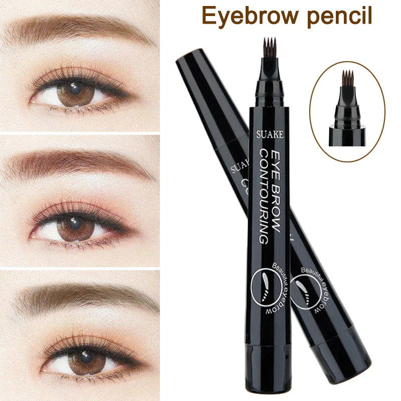 Microblading карандаш для бровей с вилочным наконечником стойкие к поту чернила эскиз