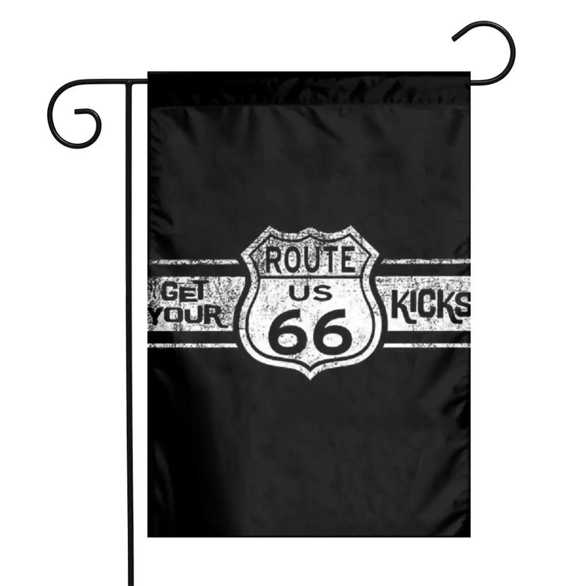 

U.S. West Route 66 garden flag 30 X 45 cm double-sided flag, used for garden decoration, courtyard decoration