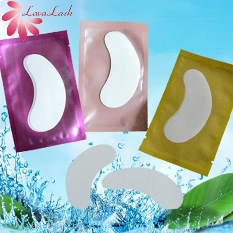 50 пар накладки для ресниц гелевые прививки наращивания бумажные наклейки