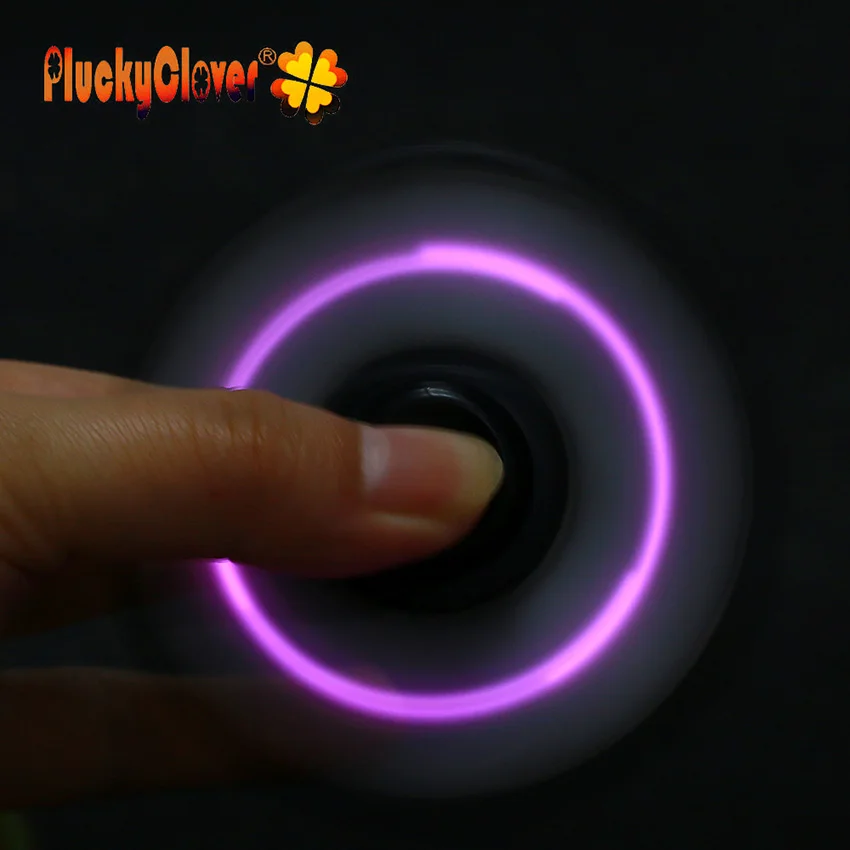 1 подсветка ПК Tri-spinner светится в темноте светодиодный светильник Спиннер EDC ручной Спиннер гироскоп антистресс фокус светящиеся сверкающие игрушки Gyros