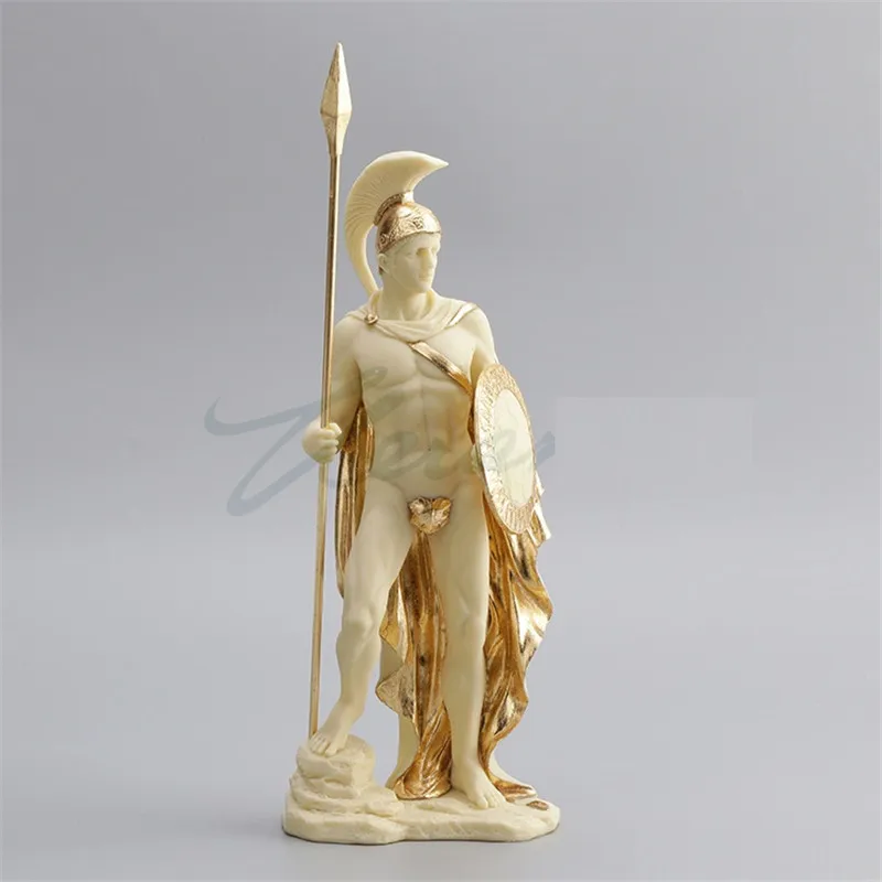 

EUROPEAN CREATIVE GREECE ROMAN ARES ART SCULPTURE GOD OF WAR FIGURE STATUE RESIN CRAFT HOME DECORATION BIRTHDAY GIFT R3117