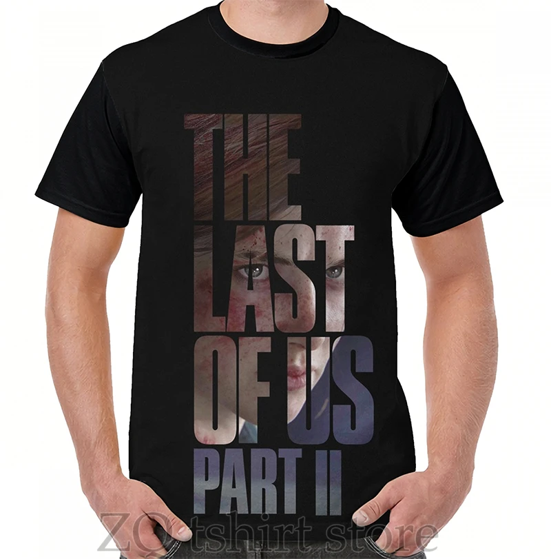 Футболка The Last Of Us часть 2 с принтом Элли мстительная мужские топы женская