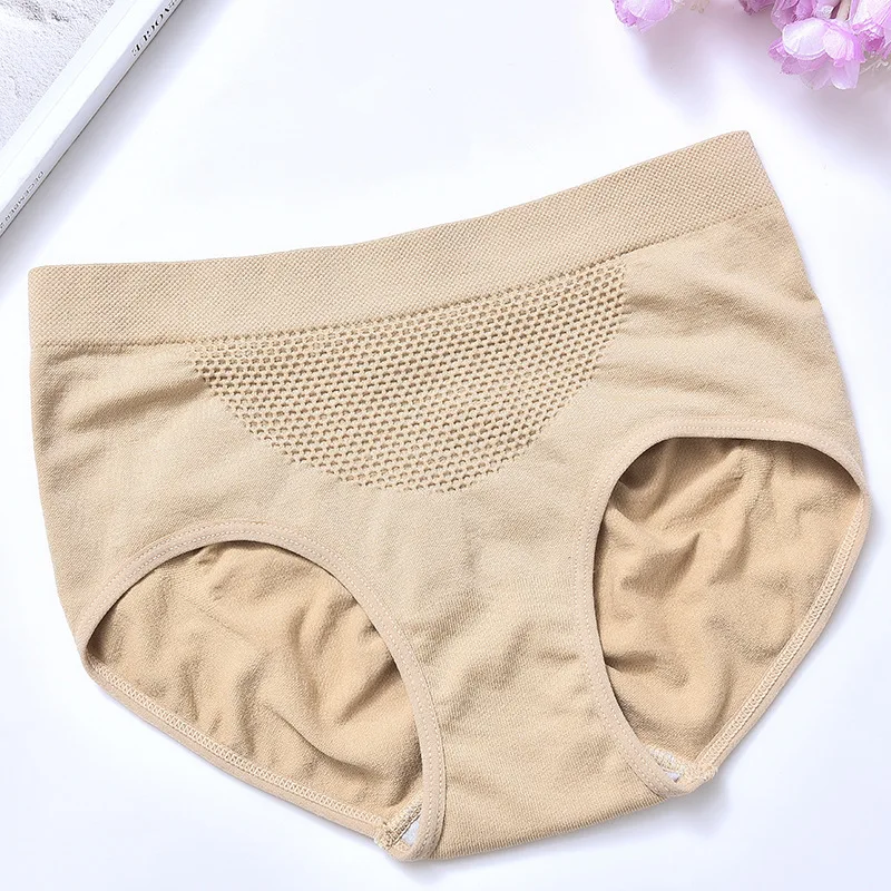 Сотовое теплое женское нижнее белье Бесшовные женские трусы большого размера в