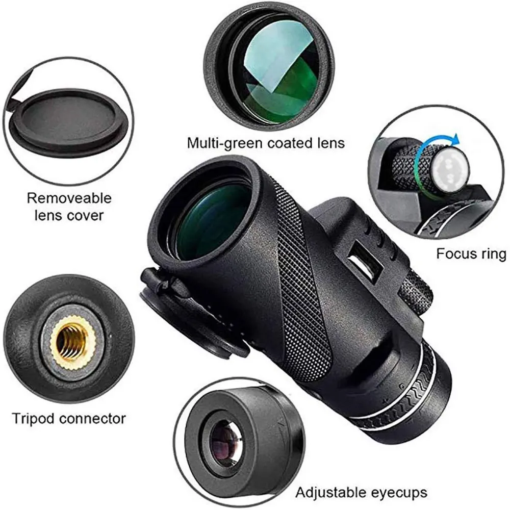 

50x60 Magnification Telescope Night Vision Monocular Zoom Powerful Binoculars Outdoor Military Professional Hunting Spyglass