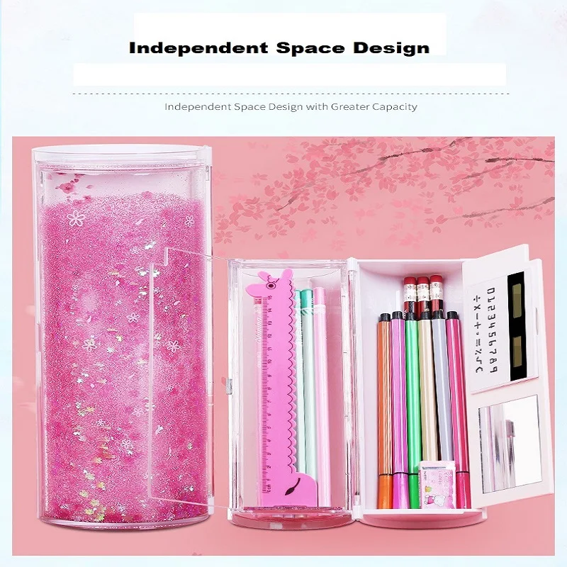 Канцелярский пенал для карандашей с принтом зыбучих песков инновационная