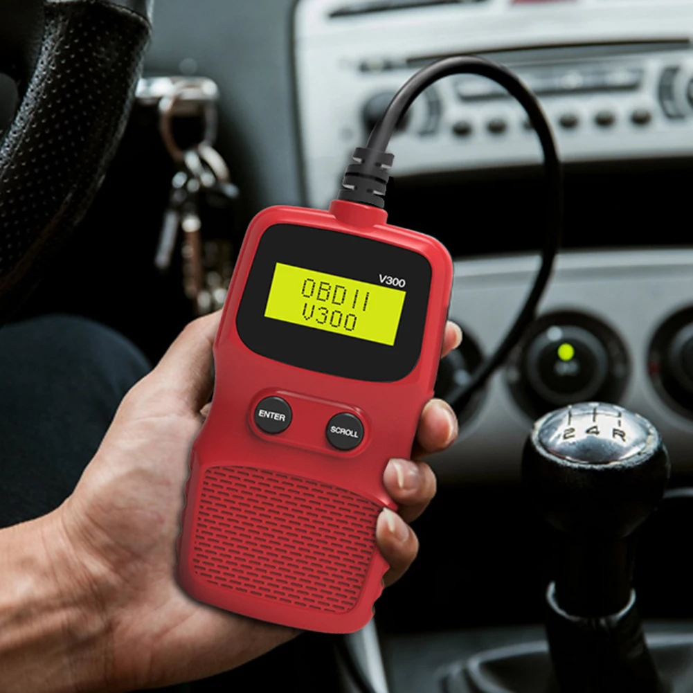 Автомобильный диагностический прибор V300 OBD OBD2 ELM327 считыватель кодов Сканер