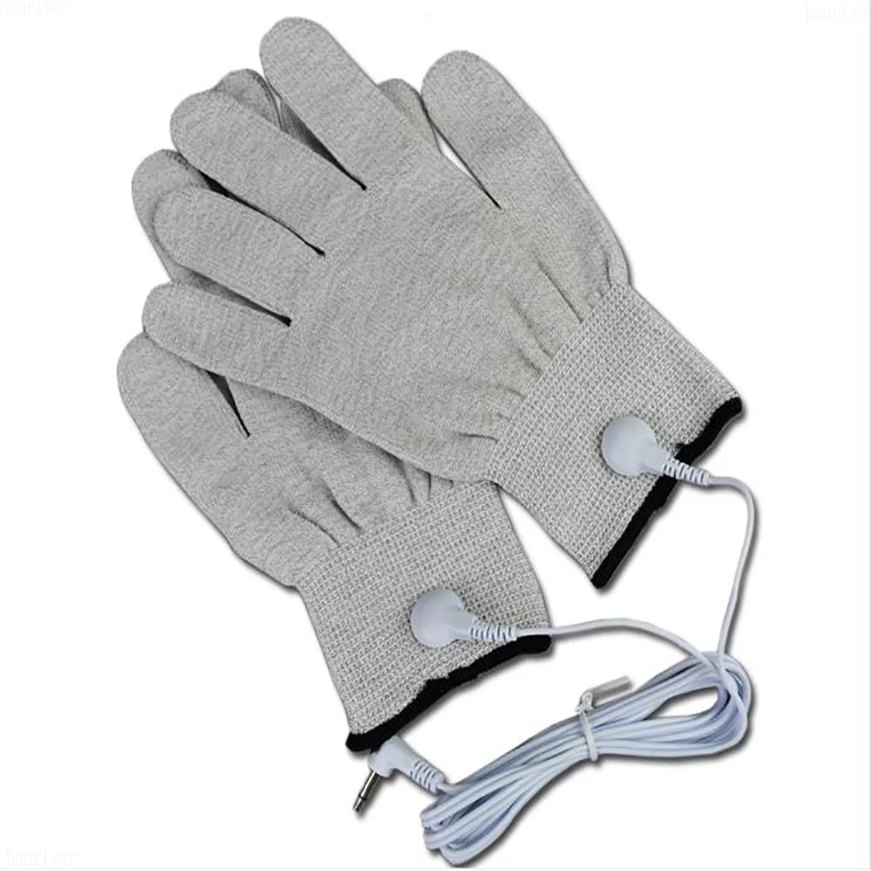 1 пара электродные перчатки с кабелем воздухопроницаемым волокном