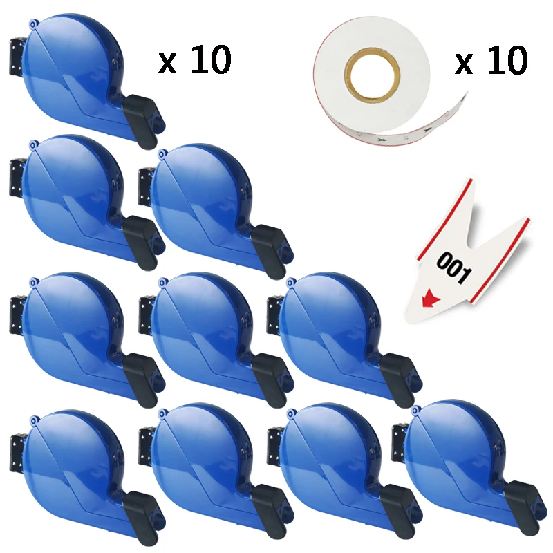 10 dispenser 10 roll 10 комплектов, диспенсер для билетов, система очереди, широко используемая в банке 2/3, цифровой бумажный рулон - Цвет: 10 dispenser 10 roll