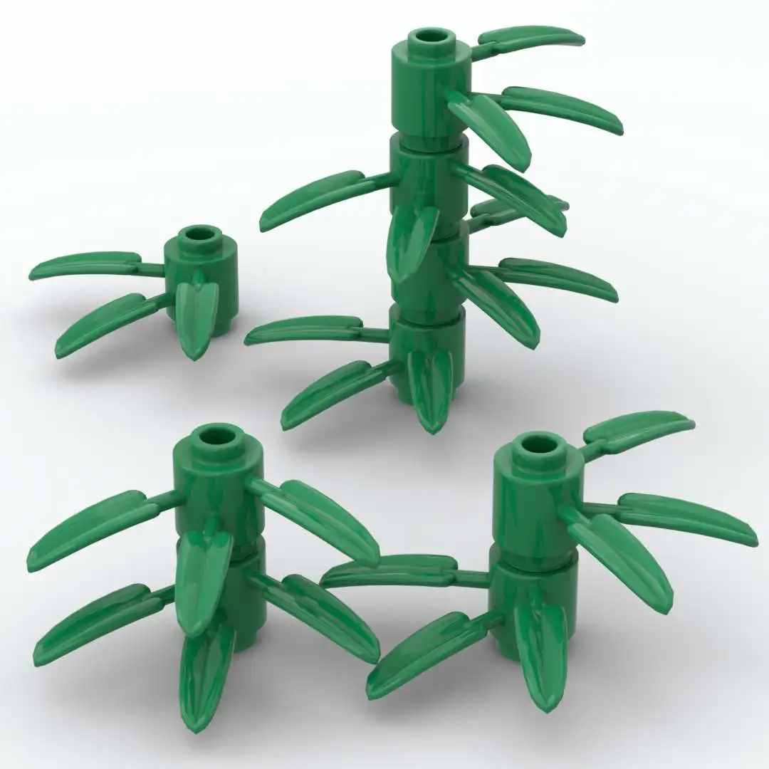 

225pcs MOC Building Block Parts Bamboo leaves Plants Flowers and Plants Accessories 30176 diy Bricks Toy Gifts for Children