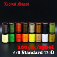 royal sissi 8spoolsset lightly waxed 60 fly tying thread multi filaments 120d flat polyester tying thread in standard bobbins