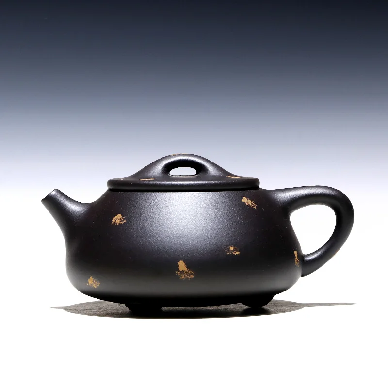 

TaoYuan 】 рекомендуемый исинский чайник xin-sheng li чистый ручной в черной грязи JingZhou каменная Тыква ковш 240 см3