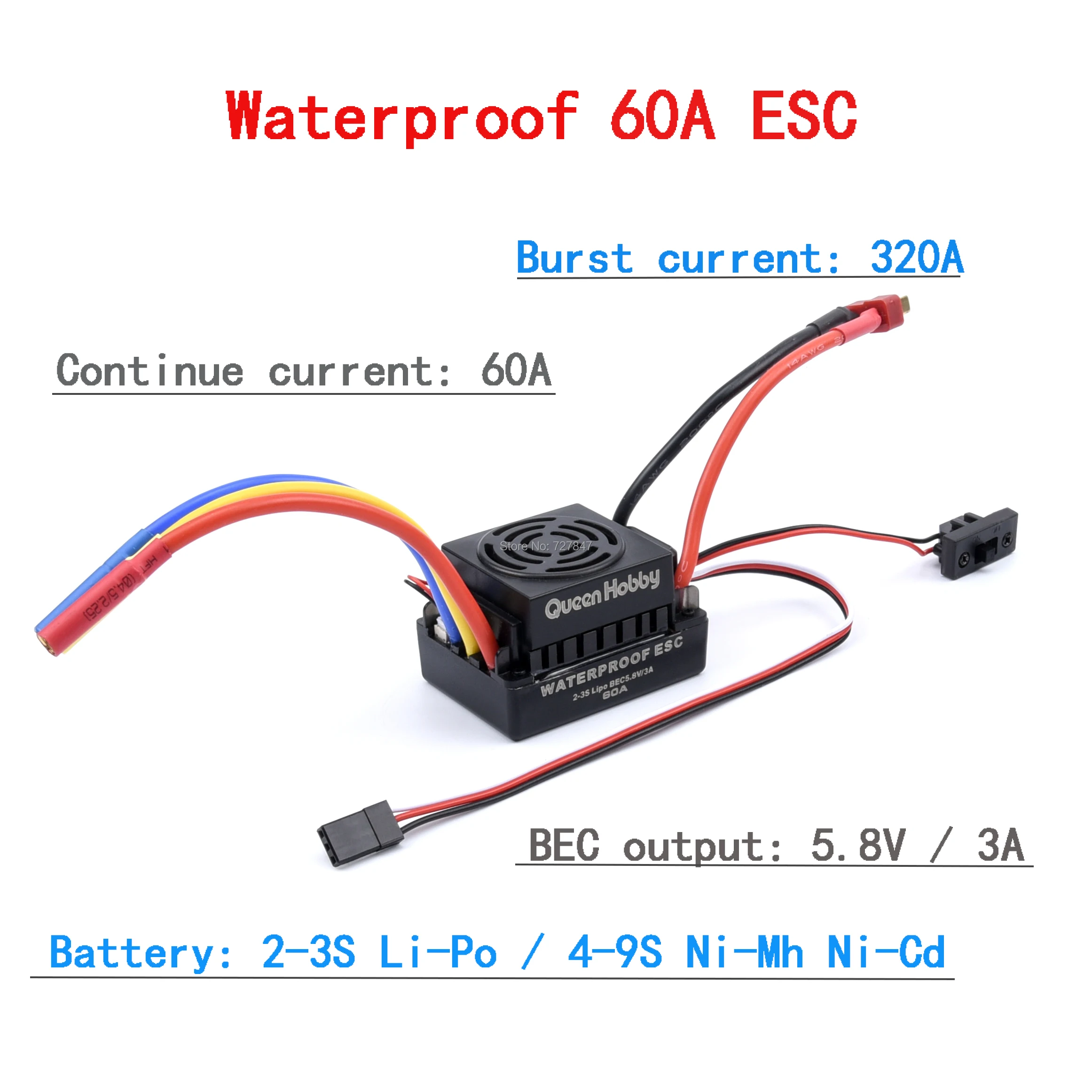 3650 5200KV 4 полюсный Бессенсорный бесщеточный двигатель с электронным регулятором