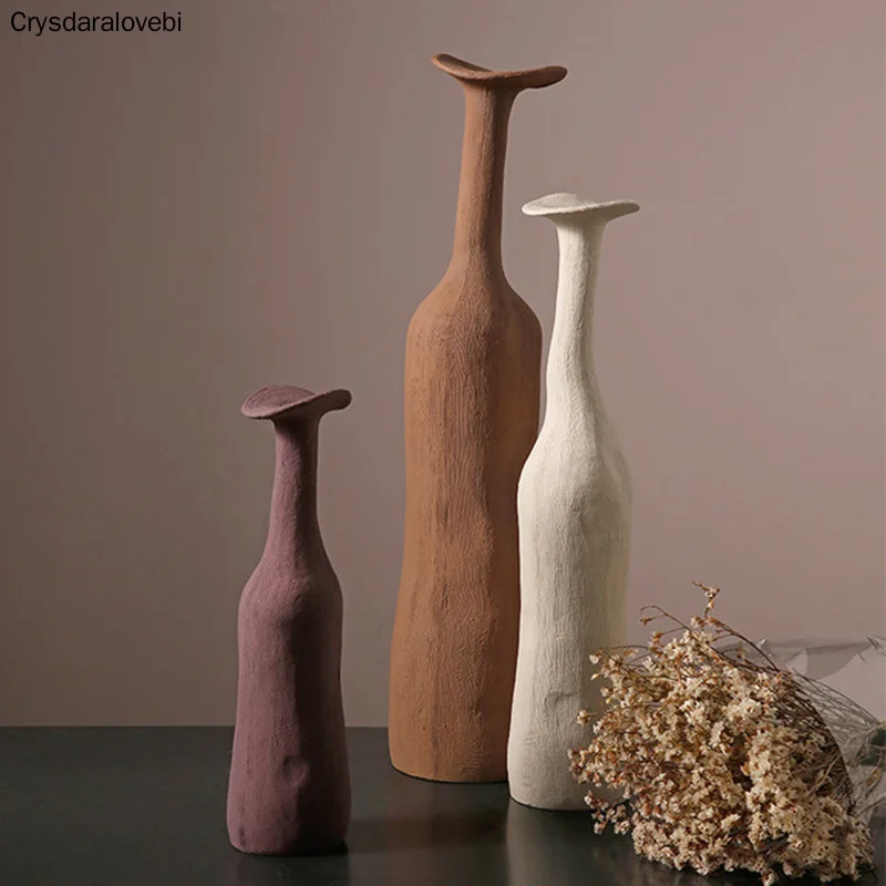 

Новая Модная креативная керамическая ваза Минималистичная Morandi цветные украшения для гостиной и дома скульптура в скандинавском стиле под...