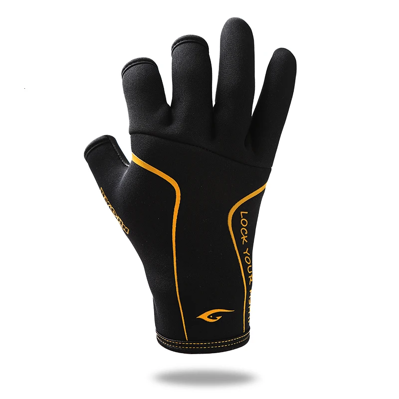 Брендовые профессиональные мужские Зимние перчатки для рыбалки с тремя пальцами