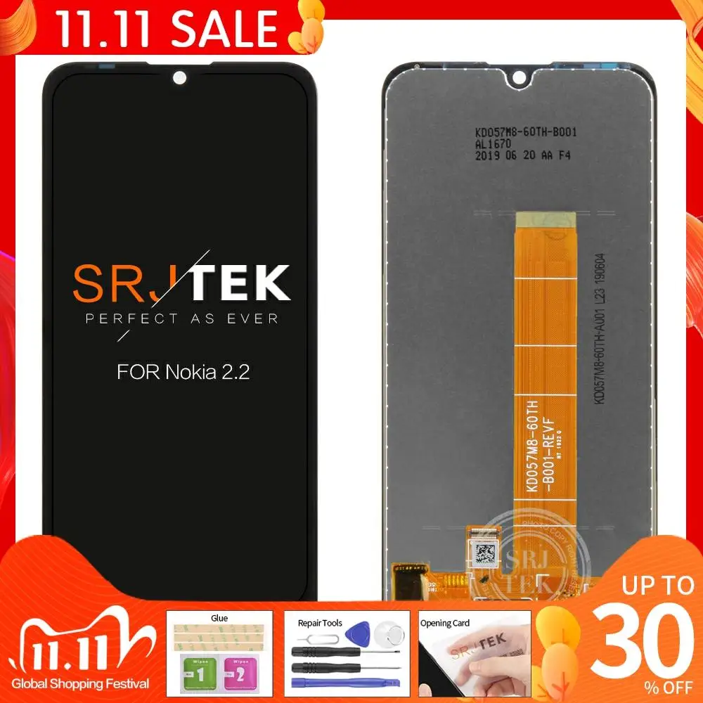 5 71 ''для Nokia 2 LCD N2.2 Touch для дисплей дигитайзер в сборе стеклянный датчик экран