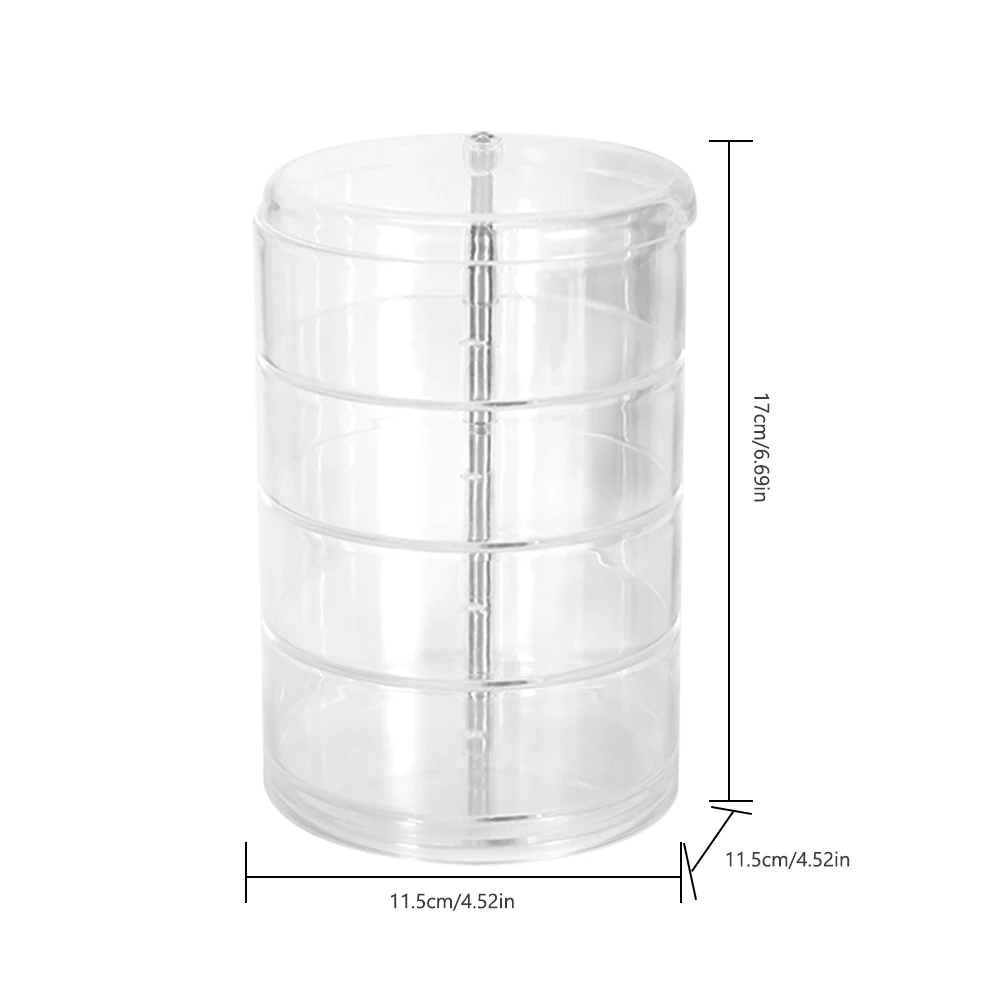 Полка Прозрачная с поворотом на 360 градусов органайзер для хранения ювелирных