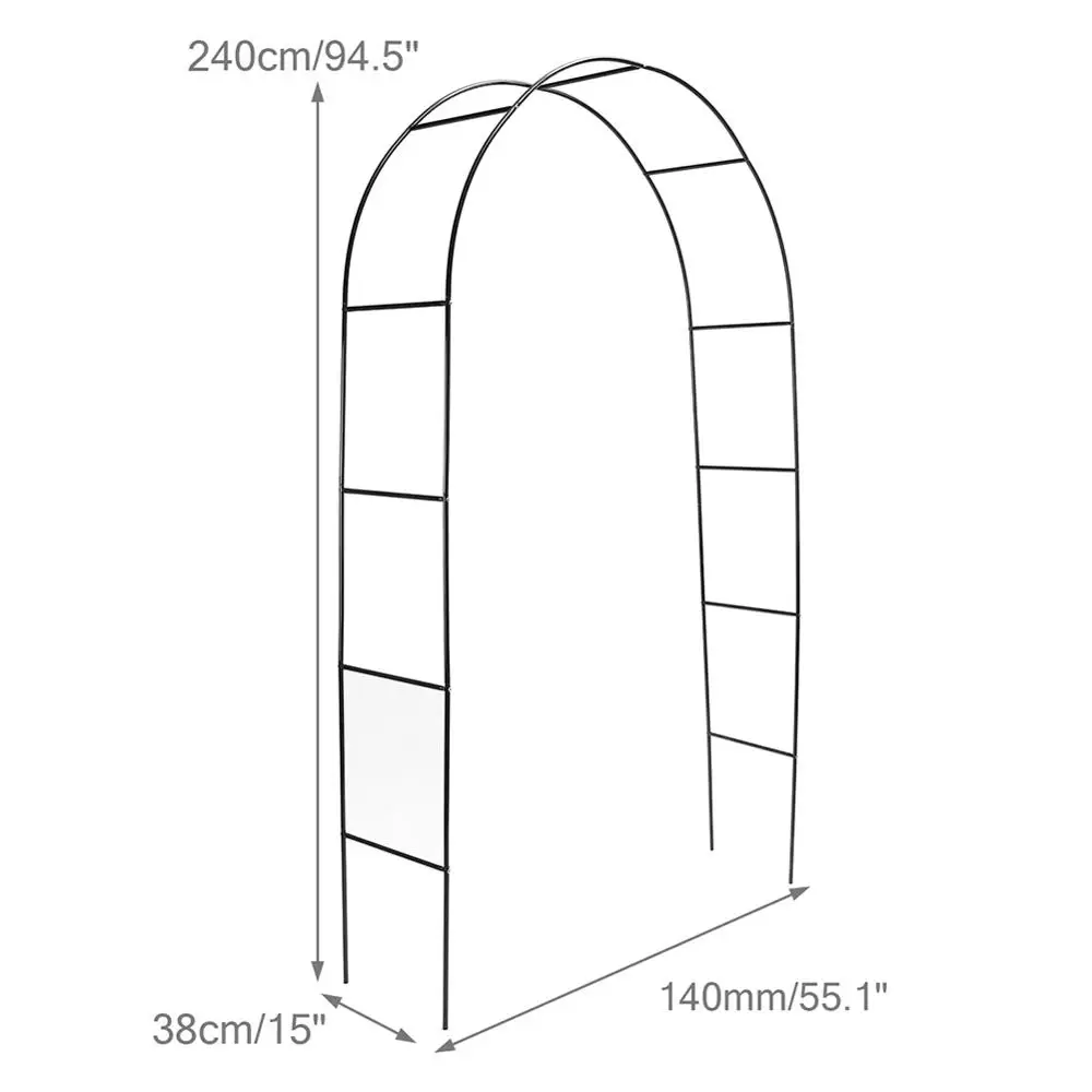 

Iron Wedding Arch Garden Backdrop Pergola Stand Flower Frame Marriage Birthday Wedding Party Decoration