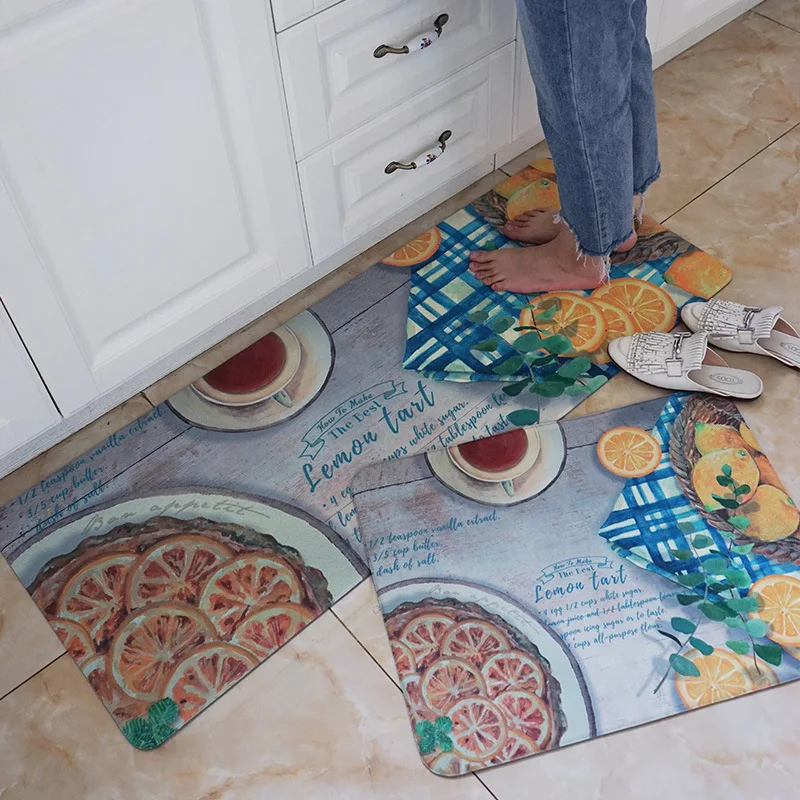 Мягкие кухонные коврики из ПВХ для гостиной ковры украшения дома напольный